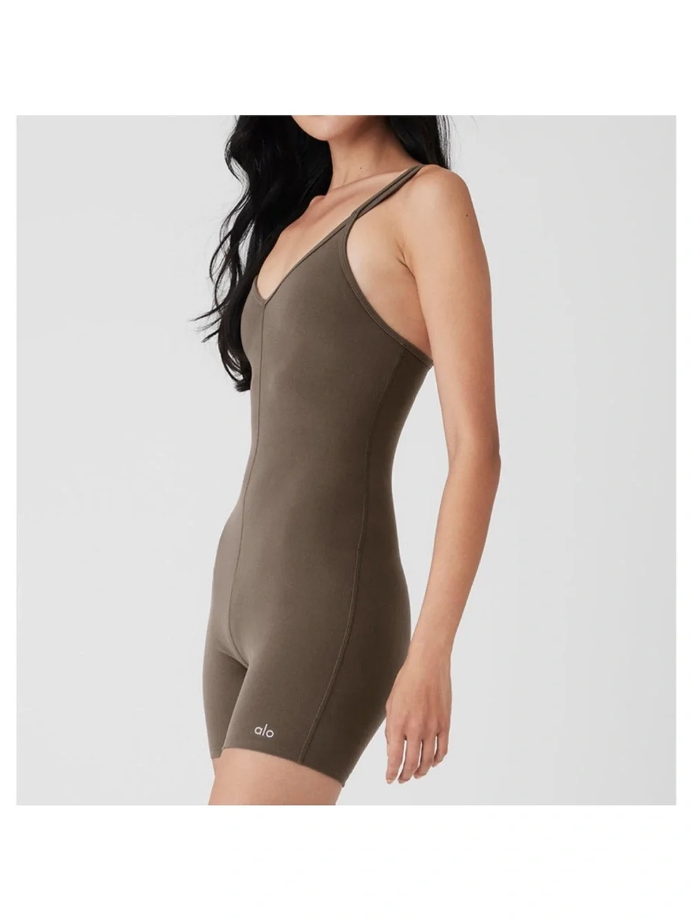 Alo Yoga Alosoft Suns Out Onesie Olive Tree 5